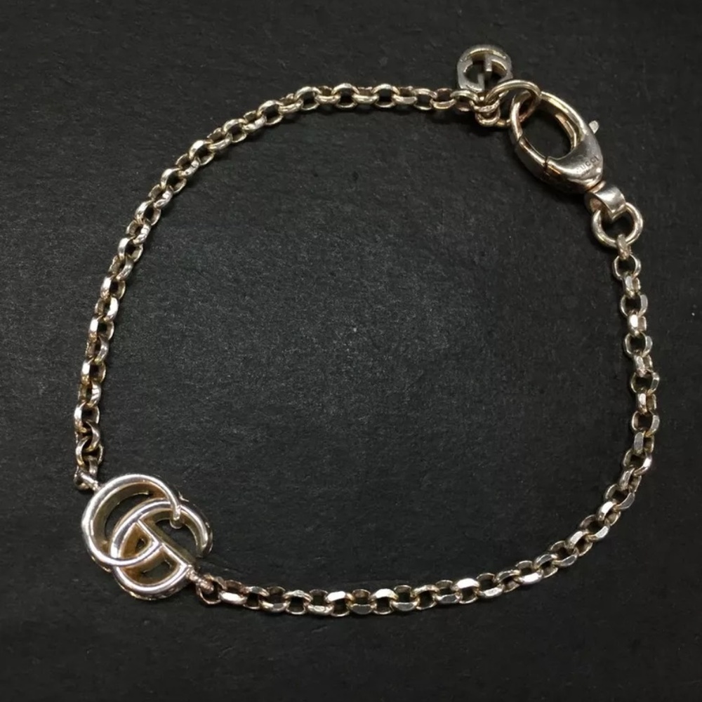 GUCCI Double G Silver 925 Bracelet